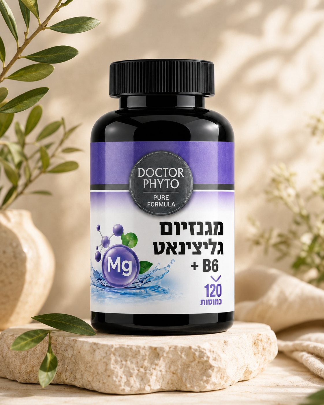 מגנזיום גליצינאט + B6 – פורמולה מתקדמת